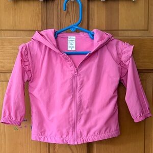 Carter's Pink Ruffle Zip-Up Jacket